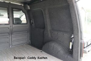 filz verkleidung caddy kasten