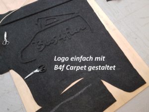 B4f Carpet-Filz als Logo