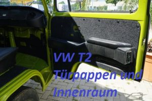 VW T2 Bulli mit B4f Carpet-Filz Anthrazit im Innenraum