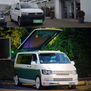 Bus4Fun ...vom T6 Transporter zum individuellem StyleCamper 2 vw-t6-camper-vorher-nachher